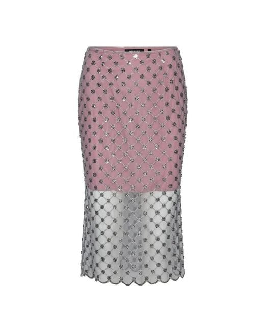 ROTATE BIRGER CHRISTENSEN Purple Midi Skirts