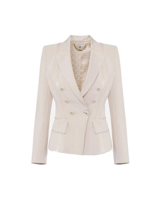 Elisabetta Franchi White Blazers