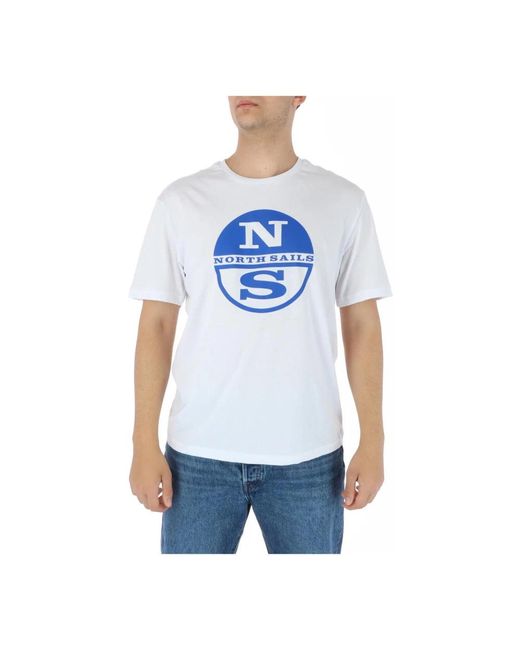North Sails Blue T-Shirts for men