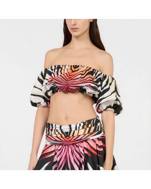 Roberto Cavalli Red Sleeveless Tops