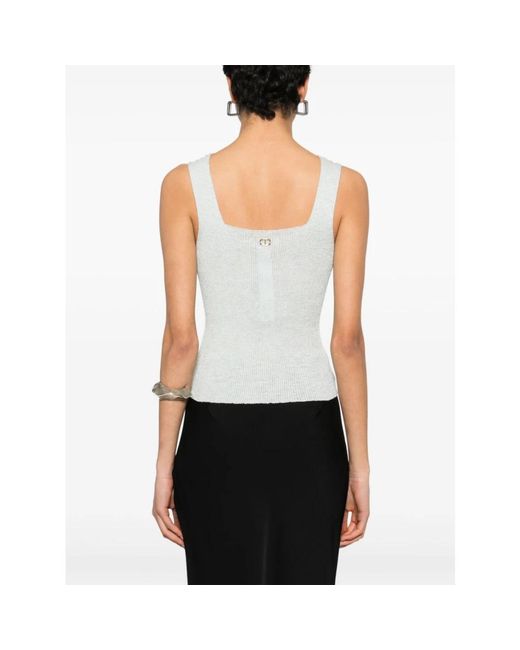 Twinset White Sleeveless Tops