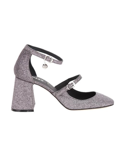 MSGM Metallic Heels
