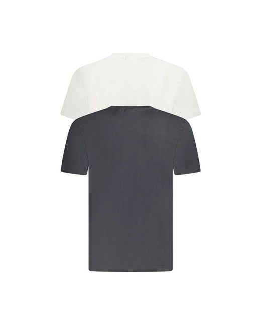 Fila Logo Baumwoll T-Shirt Pack in Blue für Herren