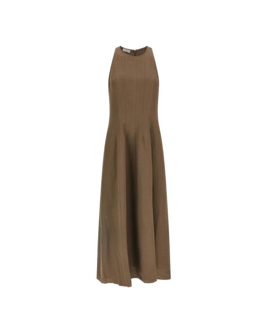 Brunello Cucinelli Natural Maxi Dresses