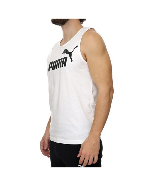 PUMA Canotta Ess in het White voor heren