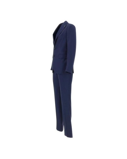 Tagliatore Blue Single Breasted Suits for men