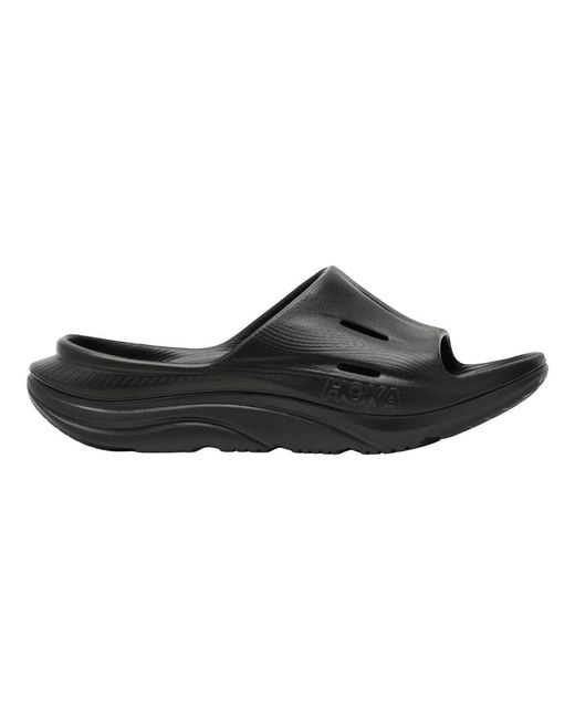 Hoka One One Black Sliders for men