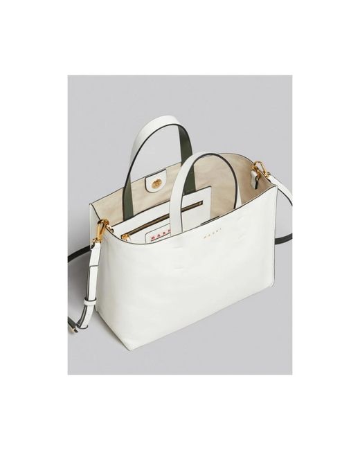 Marni White Shopping Bags
