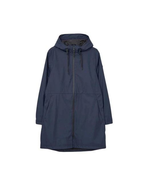 Tanta Jassen ,Blauw ,Polyester Waterdichte Parka Jas in het Blue