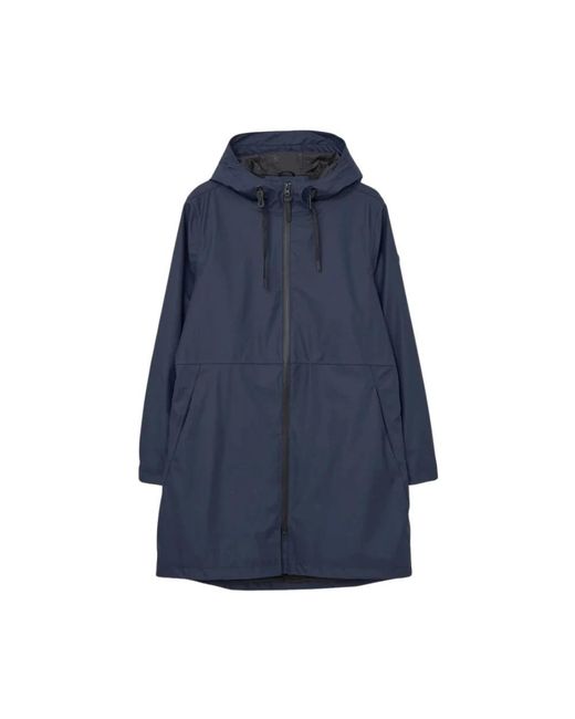 Tanta Jassen ,Blauw ,Polyester Waterdichte Parka Jas in het Blue