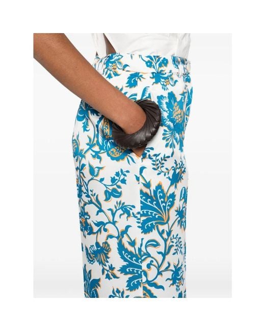 Etro Blue Cropped Trousers