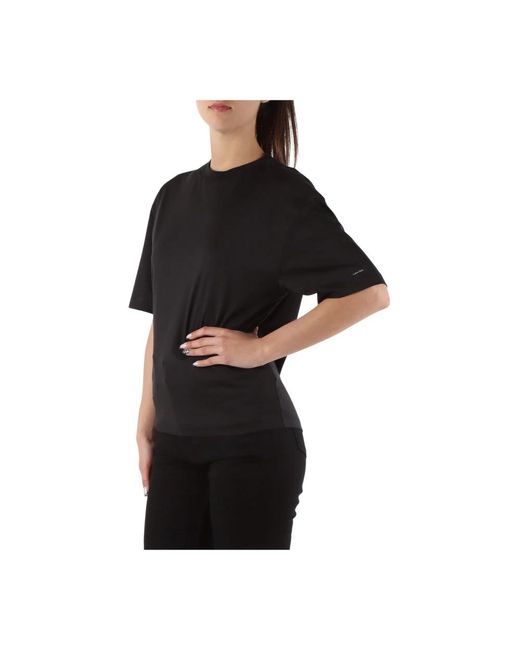 Calvin Klein Black Cut out baumwoll t-shirt