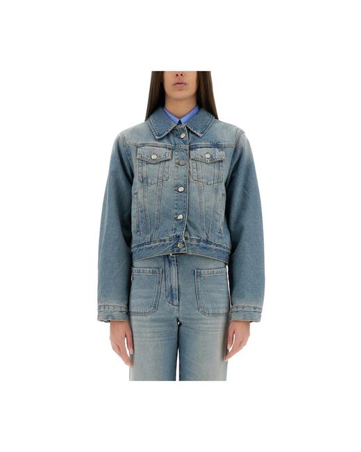 Victoria Beckham Blue Denim Jackets