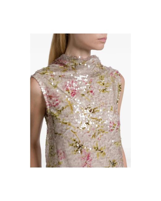 Alberta Ferretti Natural Blouses