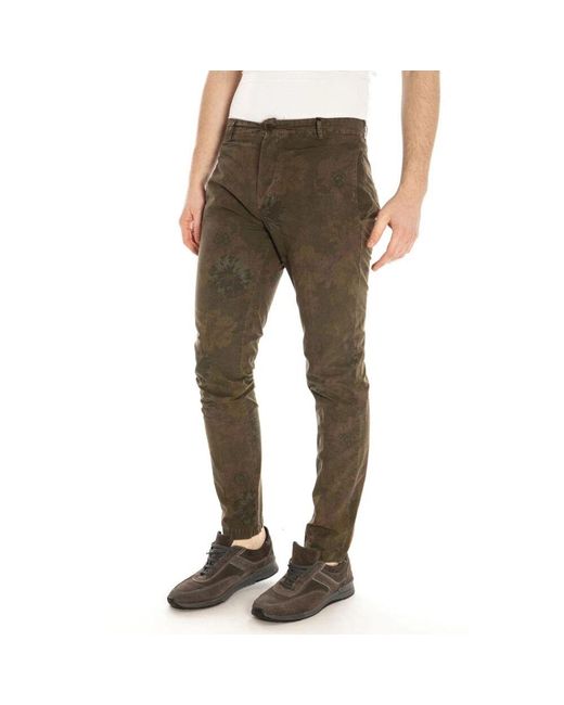 Slim-Fit Trousers Daniele Alessandrini de hombre de color Gray
