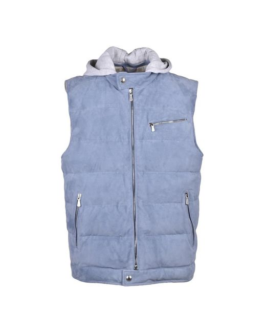 Eleventy Blue Vests for men