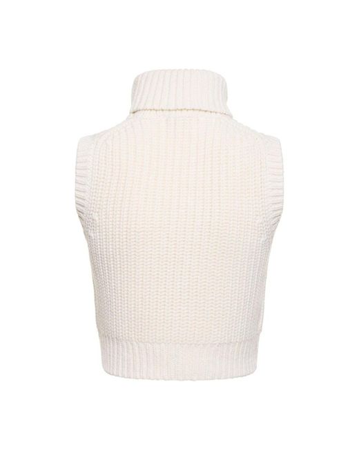 Michael Kors White Cashmere Knitwear