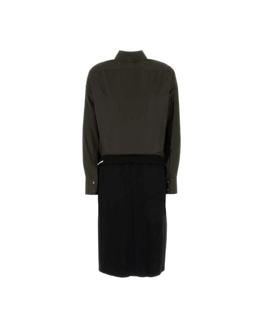 Maison Margiela Black Shirt Dresses