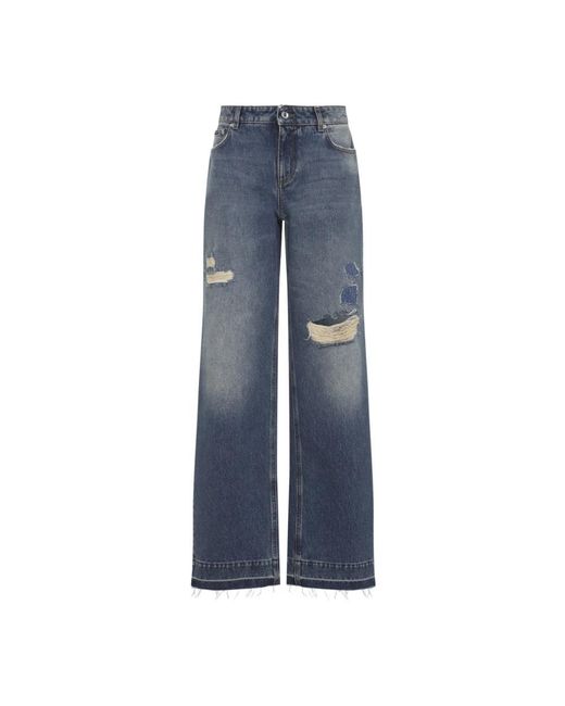 Wide Jeans Dolce & Gabbana de color Blue