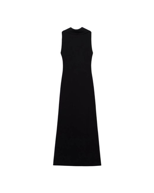 Aniye By Black Midi-Kleid Mit Weichem Ausschnitt