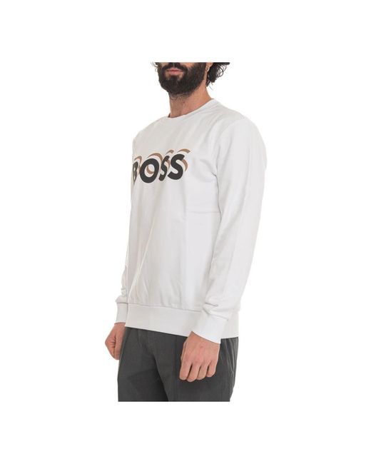 Boss Sweatshirts in het White voor heren
