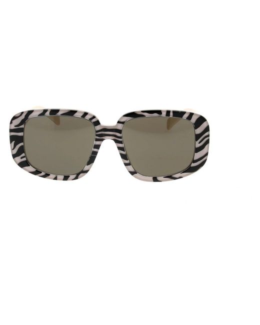 Céline Accessoires ,Veelkleurig ,Stijlvolle Zonnebril Met Uniek Design in het Gray