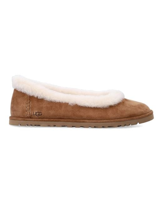 Ugg Brown Ballerinas