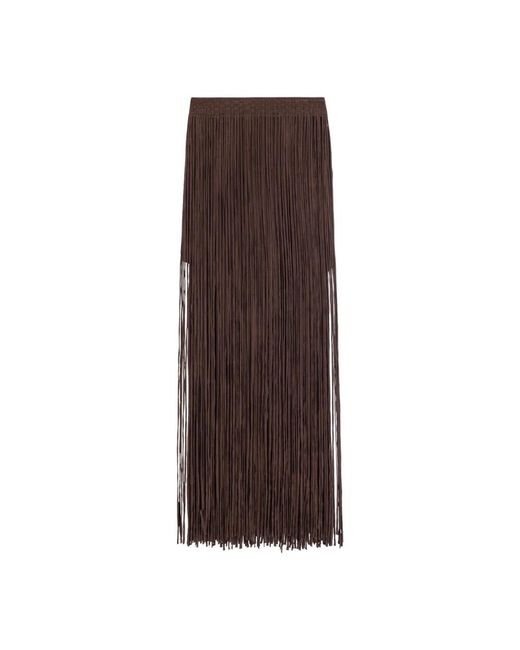 Alysi Rokken ,Bruin ,Maxi Rok in het Brown