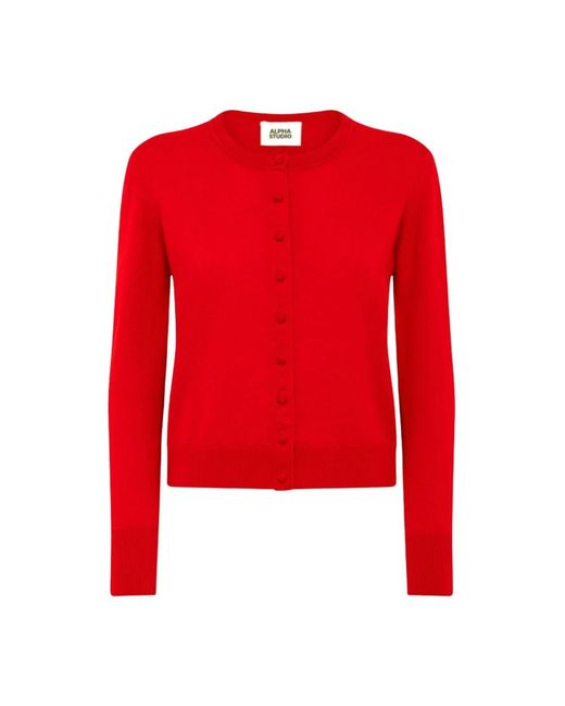 Cardigans di Alpha Studio in Red