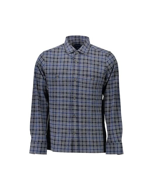 Gant Blue Casual Shirts for men