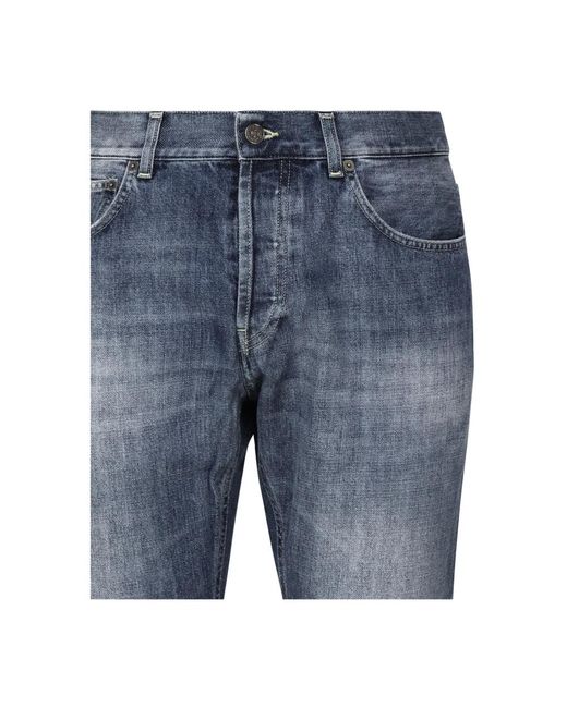 Dondup Slim fit blaue jeans made in italy in Blue für Herren