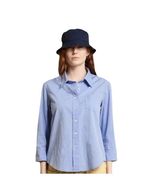 Denimist Blue Adrienne Shrunken Shirt