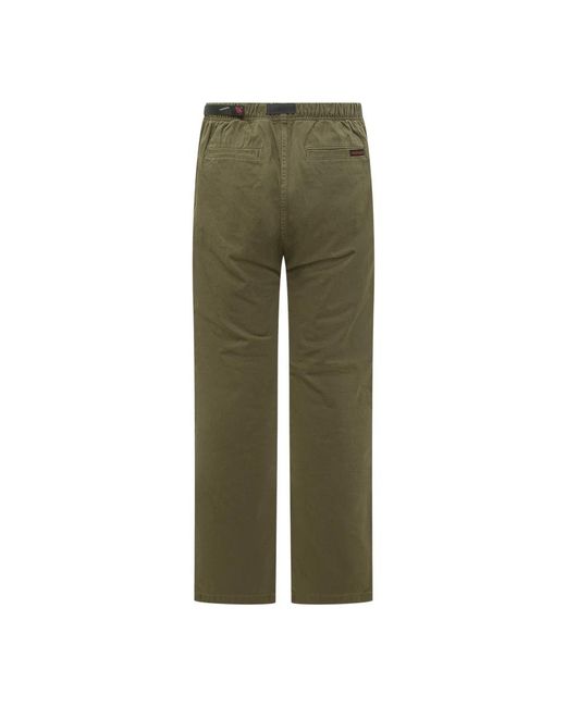 Gramicci Green Straight Trousers for men