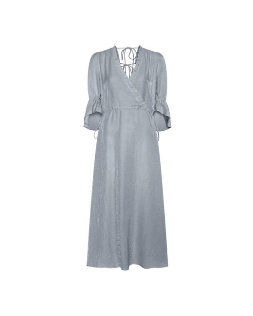 Midi Dresses Bruuns Bazaar de color Gray
