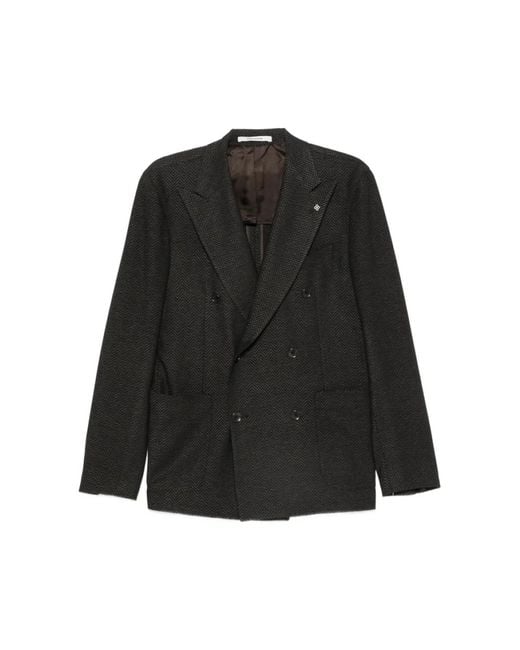 Tagliatore Black Blazers for men