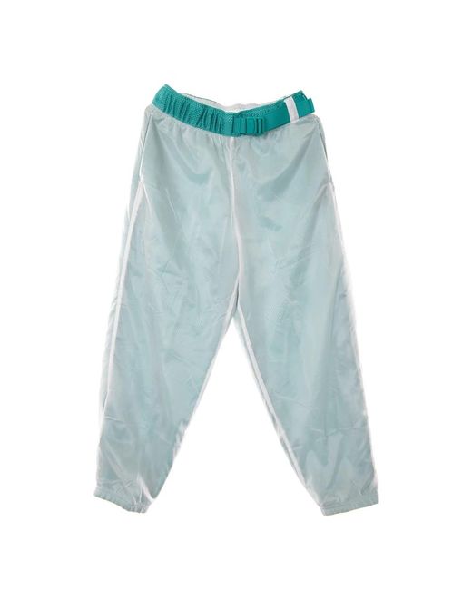 Nike Fitness ,Groen ,Polyester High-Rise Mesh Broek in het Blue