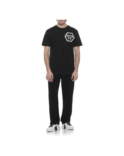 Philipp Plein Black T-Shirts for men