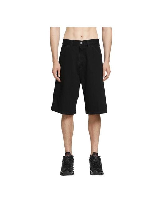 Carhartt Black Denim Shorts for men
