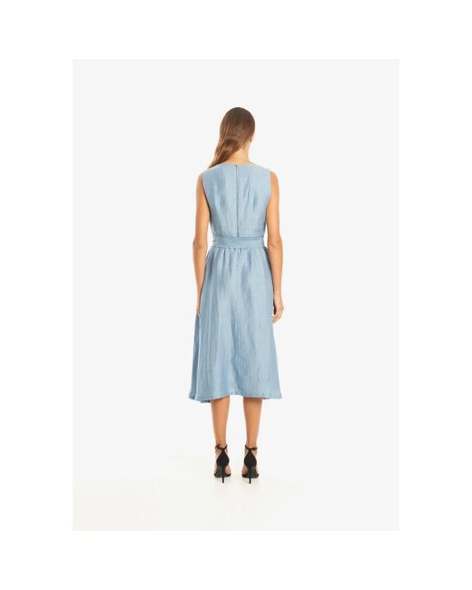 Dresses > day dresses > midi dresses Vicario Cinque en coloris Blue