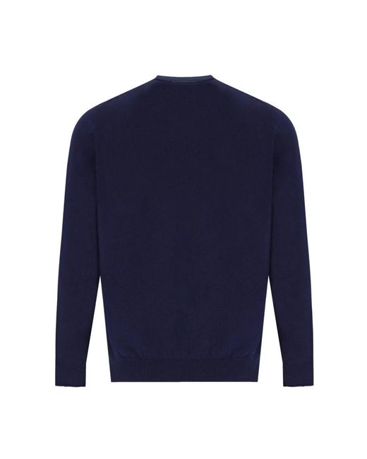 Round-Neck Knitwear Amaranto de hombre de color Blue