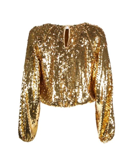 Jucca Metallic Pailletten sweatshirt - gold