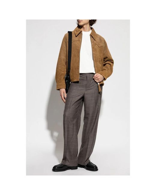AllSaints Dellcot Suede Jacket in het Brown voor heren