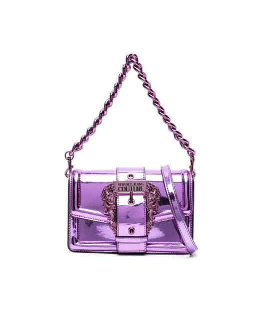 Versace Jeans Couture Purple Shoulder Bags