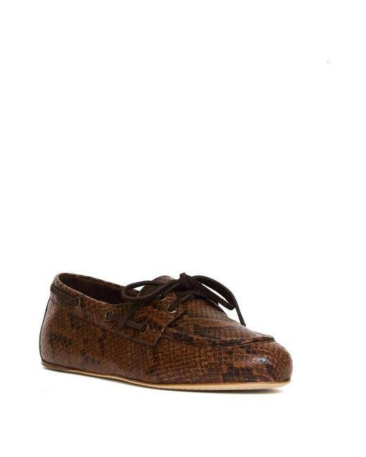 3Juin Brown Sailor Shoes
