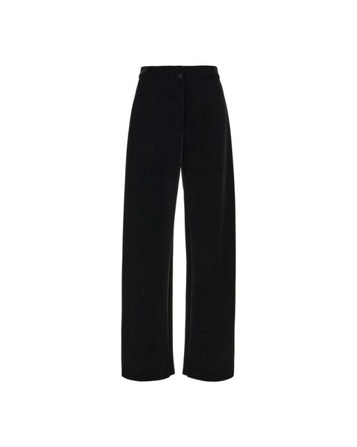 Sportmax Black Wide Trousers