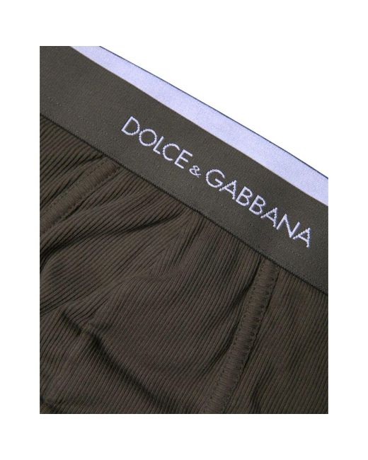Dolce & Gabbana Bequeme Baumwollslips Mit Elastischem Bund in Brown für Herren