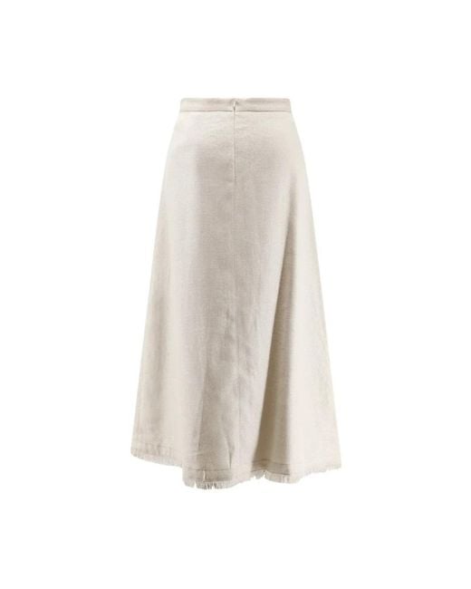 Max Mara White Midi Skirts