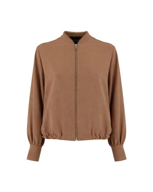 Fabiana Filippi Brown Bomber Jackets
