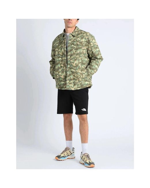 The North Face Fitness ,Groen ,Katoen M66 Stuffed Shirt Jacket in het Green voor heren