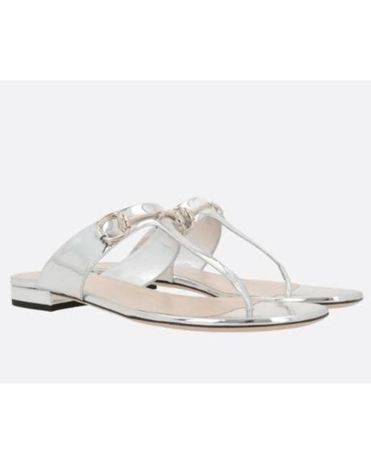 Gucci Flip Flops in het White